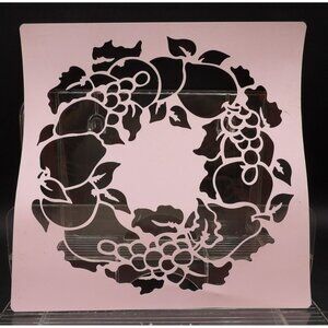 Stencil Magic Delta Technical Coating Inc. "Fruit Wreath" 11.5"x11.5"